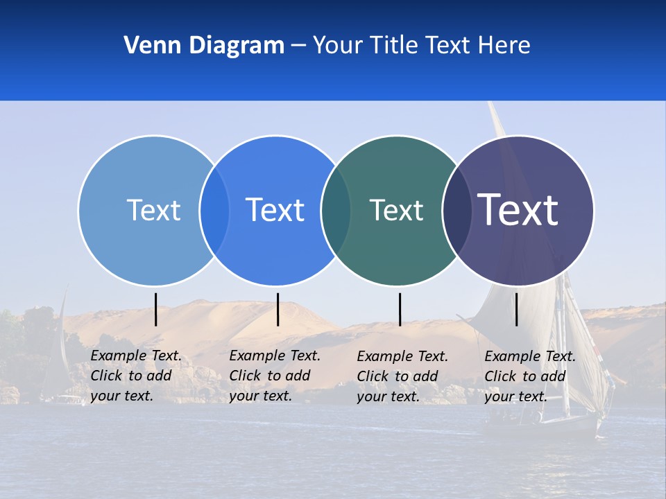 A Sailboat In The Middle Of A Body Of Water PowerPoint Template