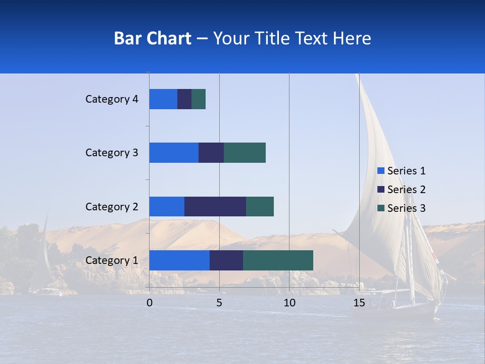 A Sailboat In The Middle Of A Body Of Water PowerPoint Template