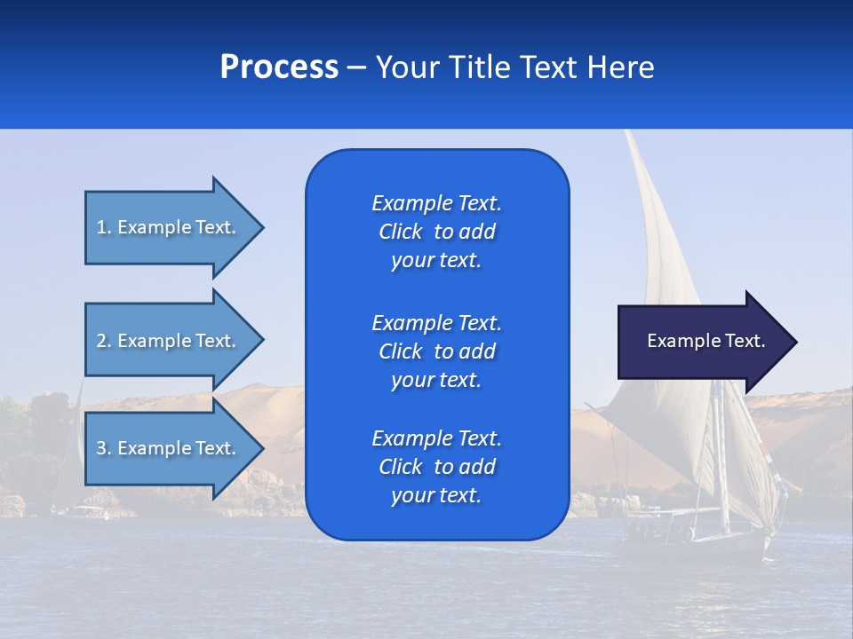 A Sailboat In The Middle Of A Body Of Water PowerPoint Template