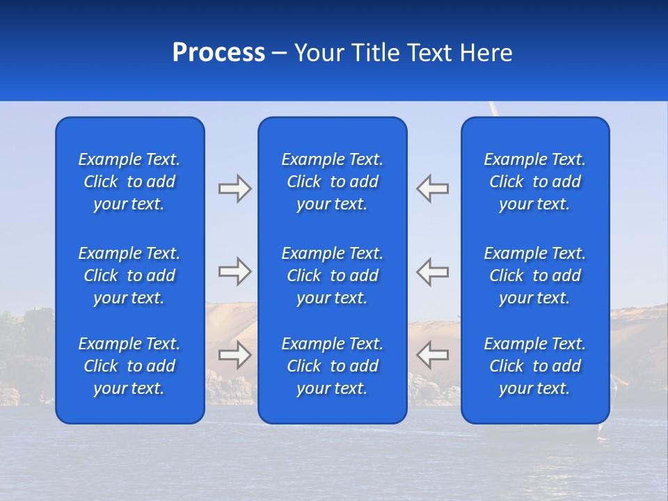 A Sailboat In The Middle Of A Body Of Water PowerPoint Template