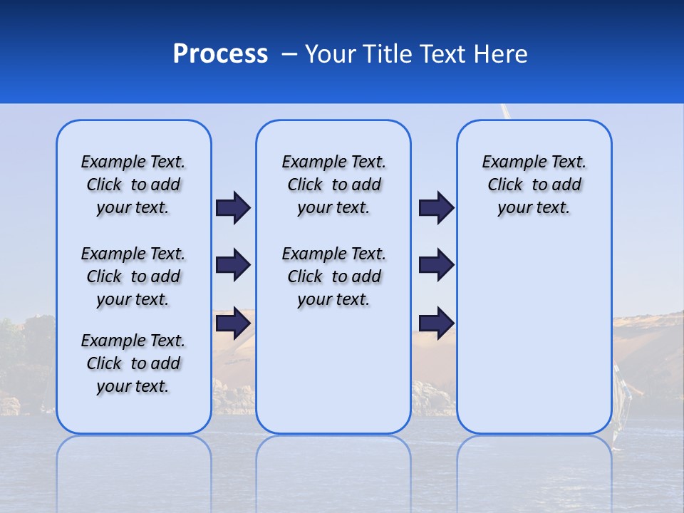 A Sailboat In The Middle Of A Body Of Water PowerPoint Template