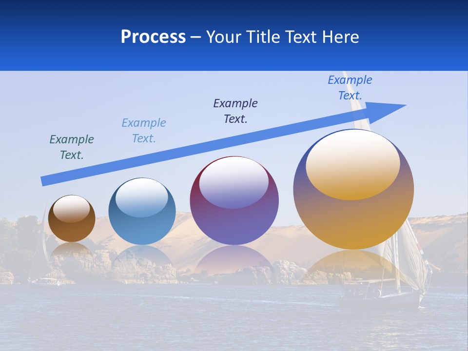 A Sailboat In The Middle Of A Body Of Water PowerPoint Template