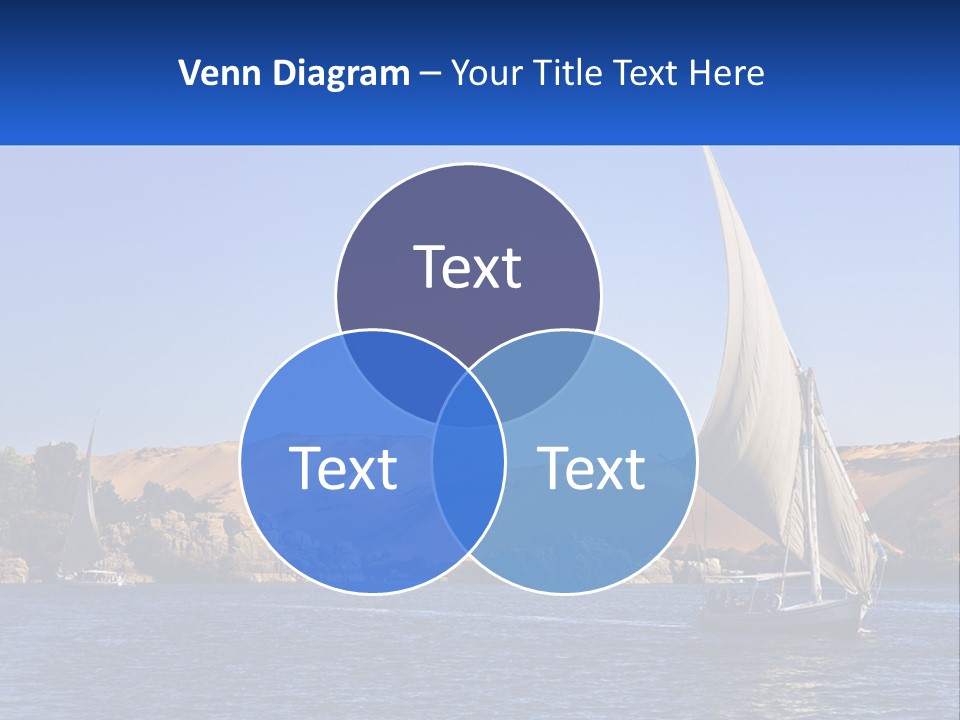 A Sailboat In The Middle Of A Body Of Water PowerPoint Template