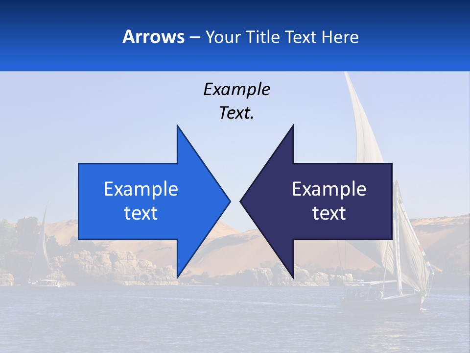 A Sailboat In The Middle Of A Body Of Water PowerPoint Template