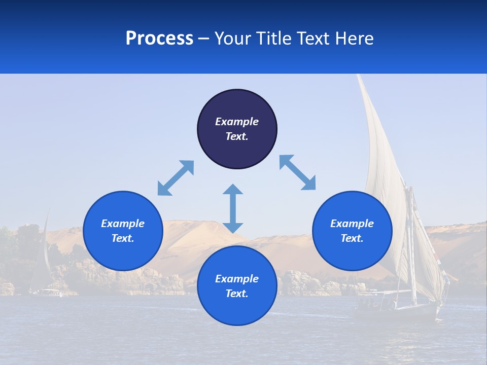 A Sailboat In The Middle Of A Body Of Water PowerPoint Template