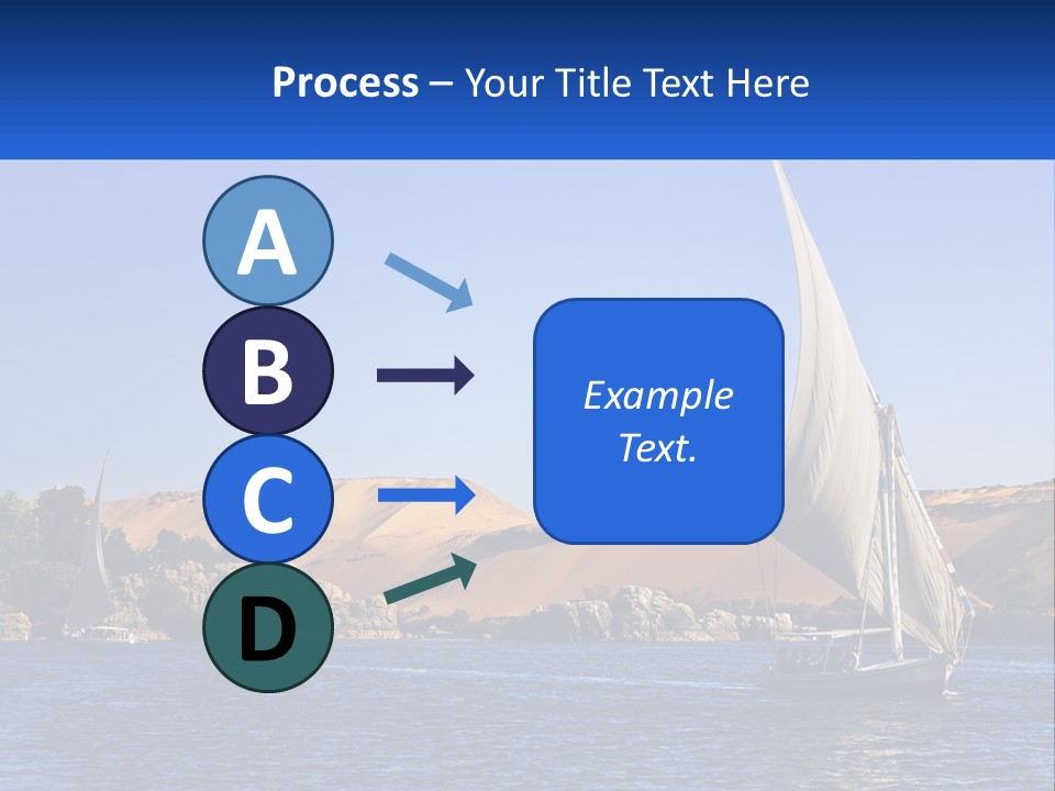 A Sailboat In The Middle Of A Body Of Water PowerPoint Template