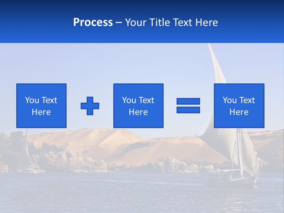 A Sailboat In The Middle Of A Body Of Water PowerPoint Template