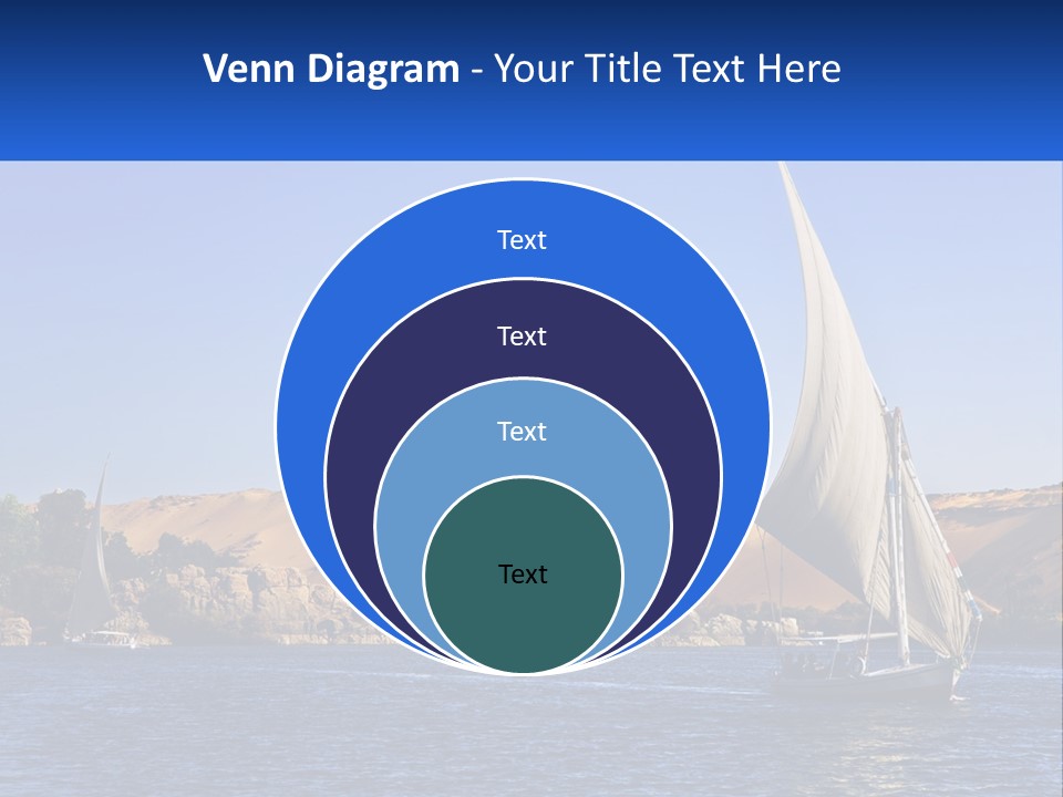 A Sailboat In The Middle Of A Body Of Water PowerPoint Template