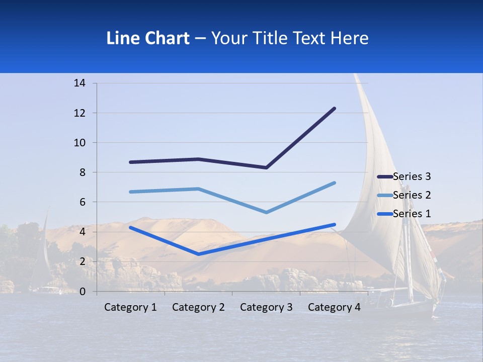 A Sailboat In The Middle Of A Body Of Water PowerPoint Template