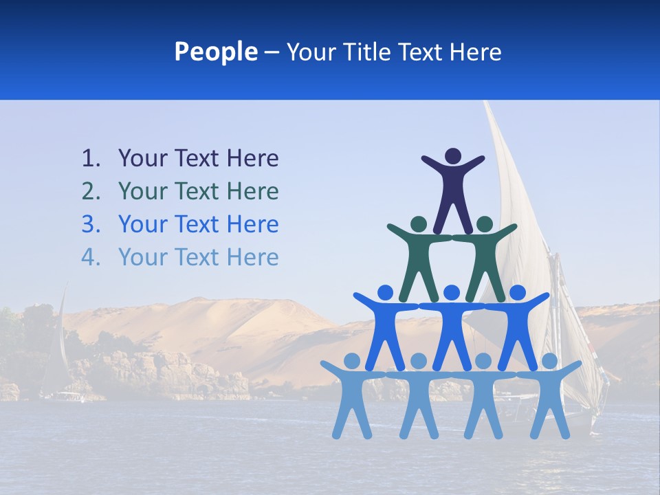 A Sailboat In The Middle Of A Body Of Water PowerPoint Template