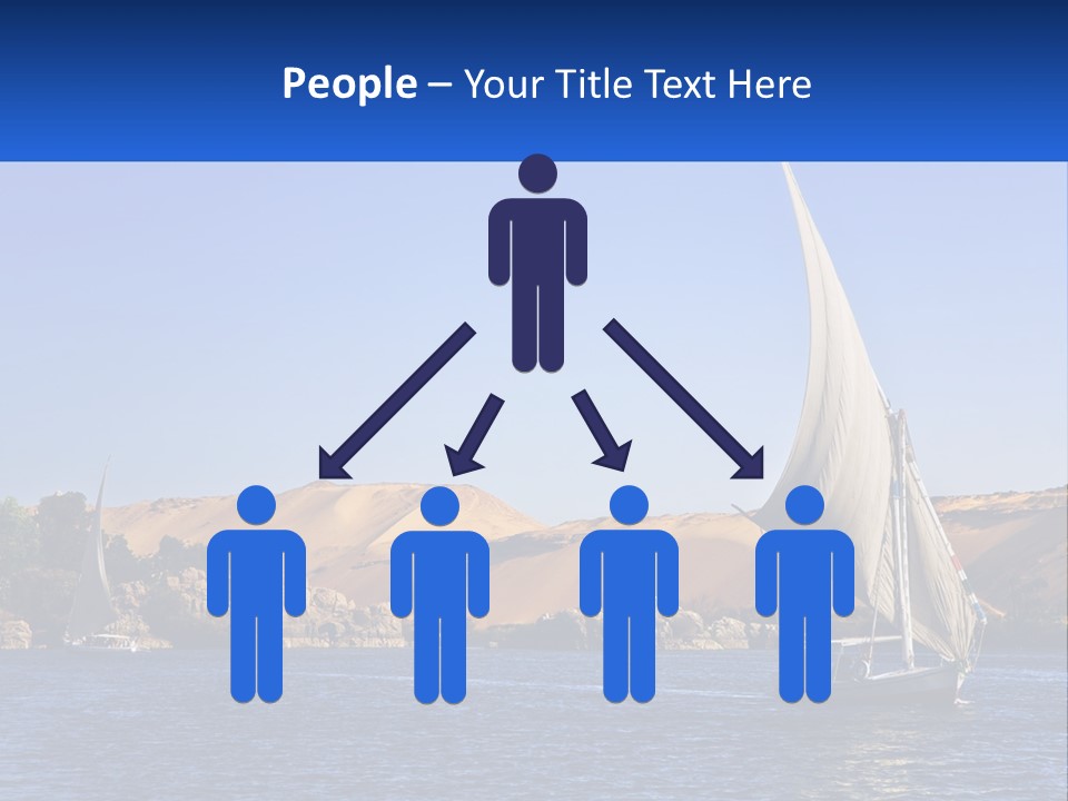 A Sailboat In The Middle Of A Body Of Water PowerPoint Template