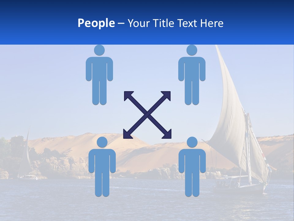 A Sailboat In The Middle Of A Body Of Water PowerPoint Template
