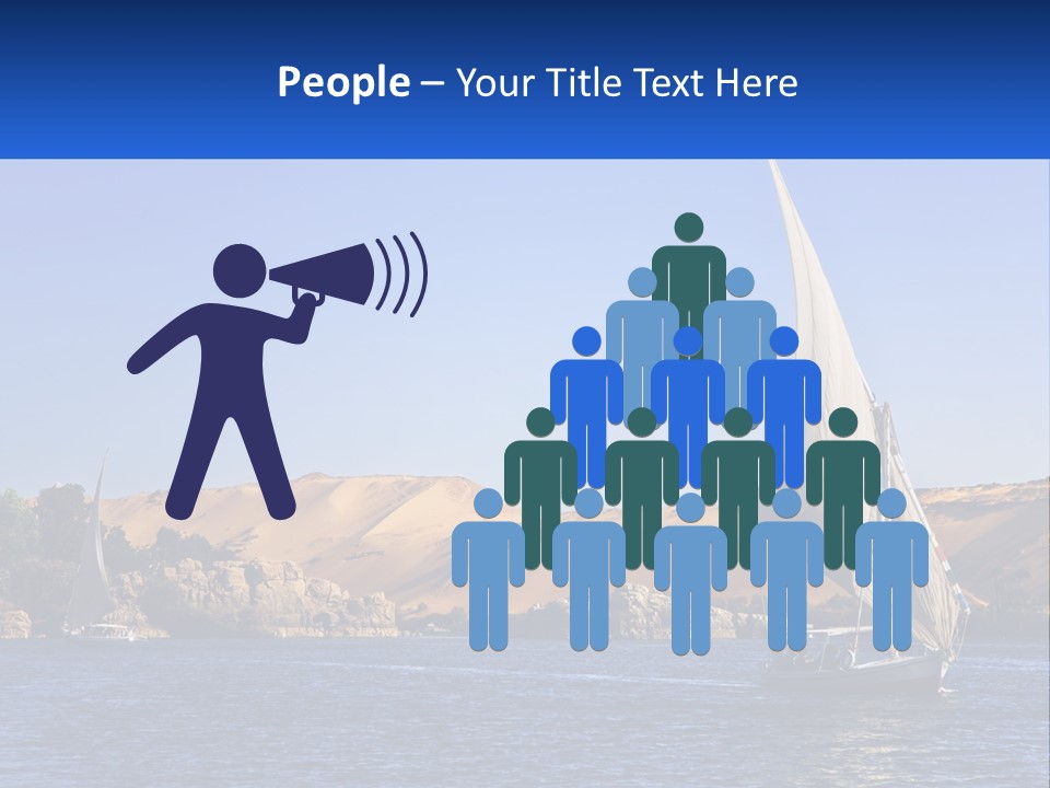 A Sailboat In The Middle Of A Body Of Water PowerPoint Template