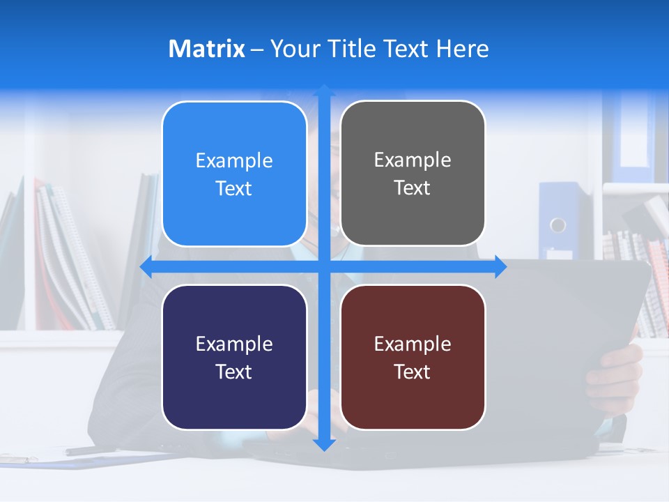 A Man Wearing A Headset And Using A Laptop PowerPoint Template