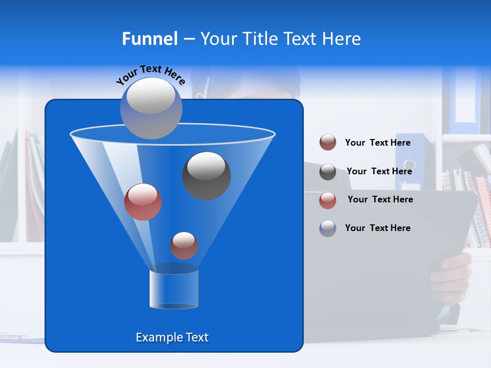 A Man Wearing A Headset And Using A Laptop PowerPoint Template