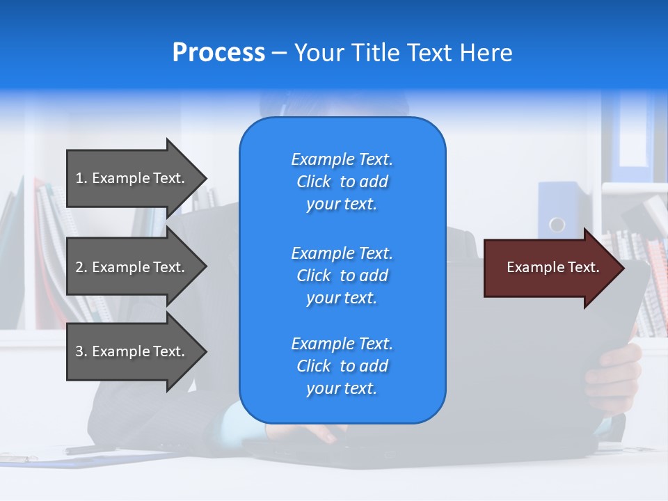 A Man Wearing A Headset And Using A Laptop PowerPoint Template