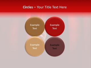 A Woman's Hand Peeking Out Of A Red Curtain PowerPoint Template