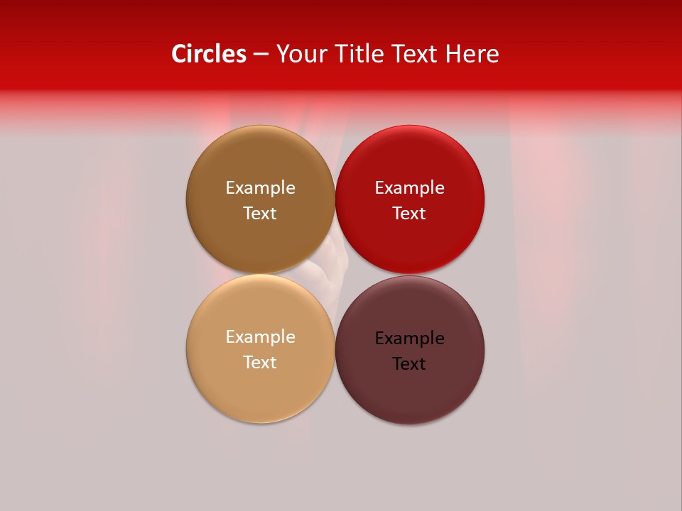 A Woman's Hand Peeking Out Of A Red Curtain PowerPoint Template