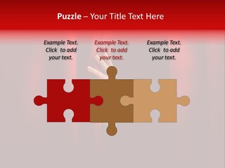 A Woman's Hand Peeking Out Of A Red Curtain PowerPoint Template