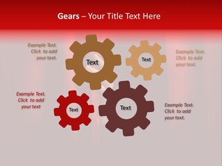 A Woman's Hand Peeking Out Of A Red Curtain PowerPoint Template