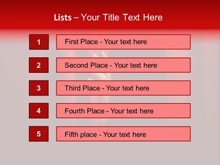 A Woman's Hand Peeking Out Of A Red Curtain PowerPoint Template