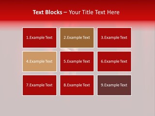 A Woman's Hand Peeking Out Of A Red Curtain PowerPoint Template