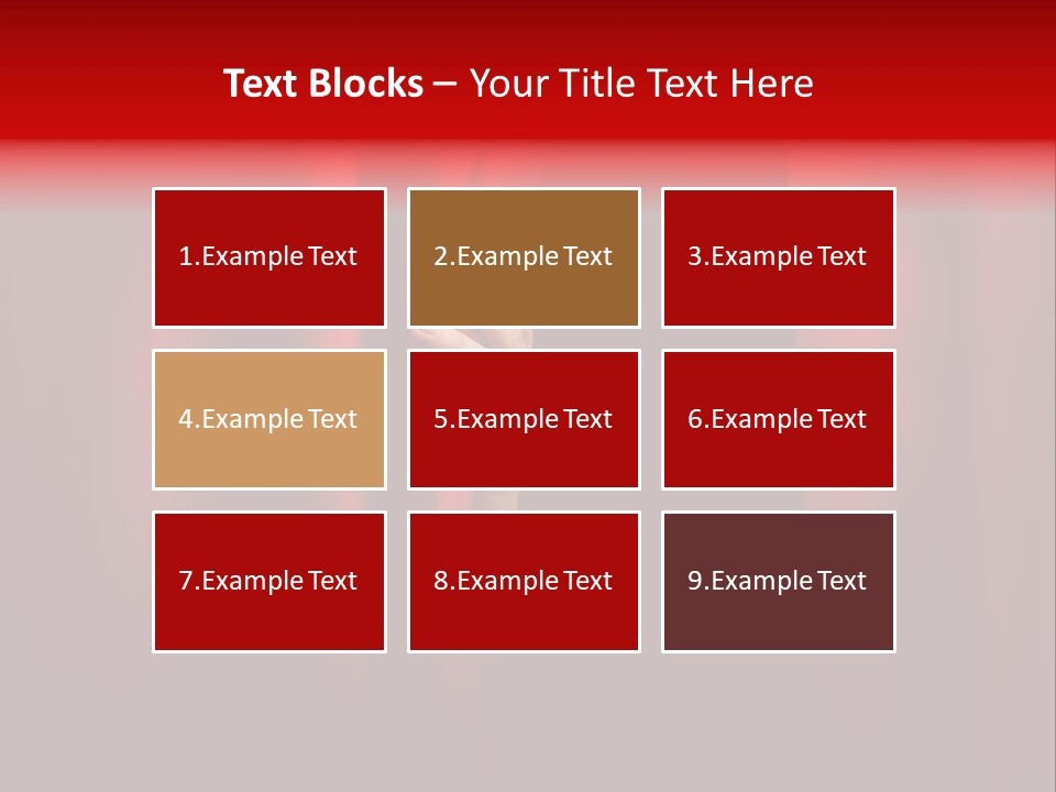 A Woman's Hand Peeking Out Of A Red Curtain PowerPoint Template