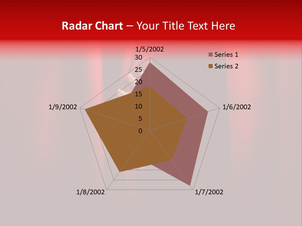 A Woman's Hand Peeking Out Of A Red Curtain PowerPoint Template