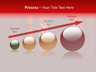 A Woman's Hand Peeking Out Of A Red Curtain PowerPoint Template