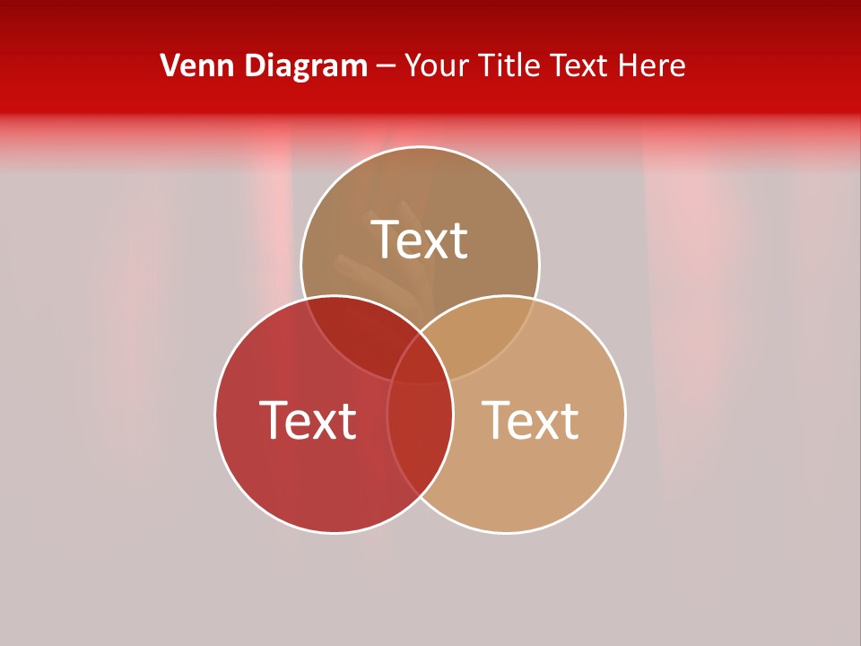 A Woman's Hand Peeking Out Of A Red Curtain PowerPoint Template