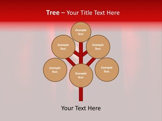 A Woman's Hand Peeking Out Of A Red Curtain PowerPoint Template