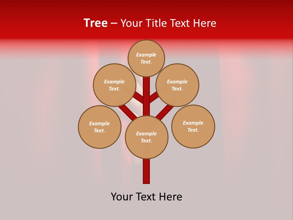 A Woman's Hand Peeking Out Of A Red Curtain PowerPoint Template