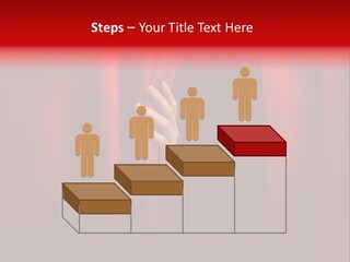 A Woman's Hand Peeking Out Of A Red Curtain PowerPoint Template
