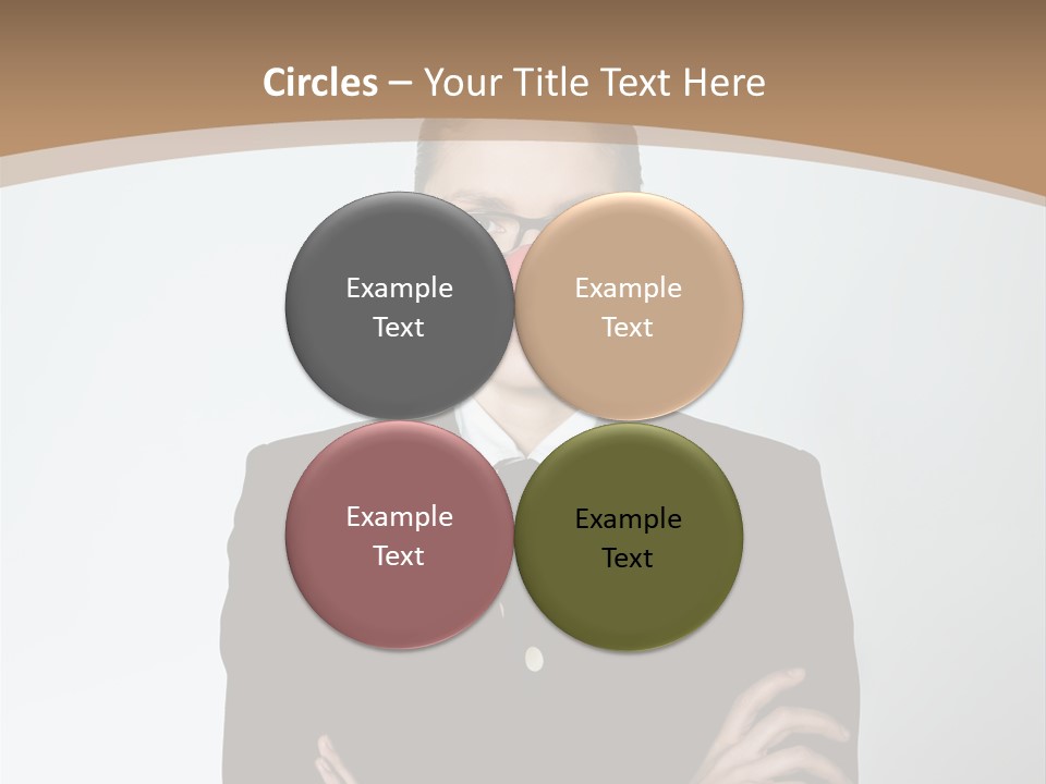 A Woman In A Suit With A Clown Nose PowerPoint Template