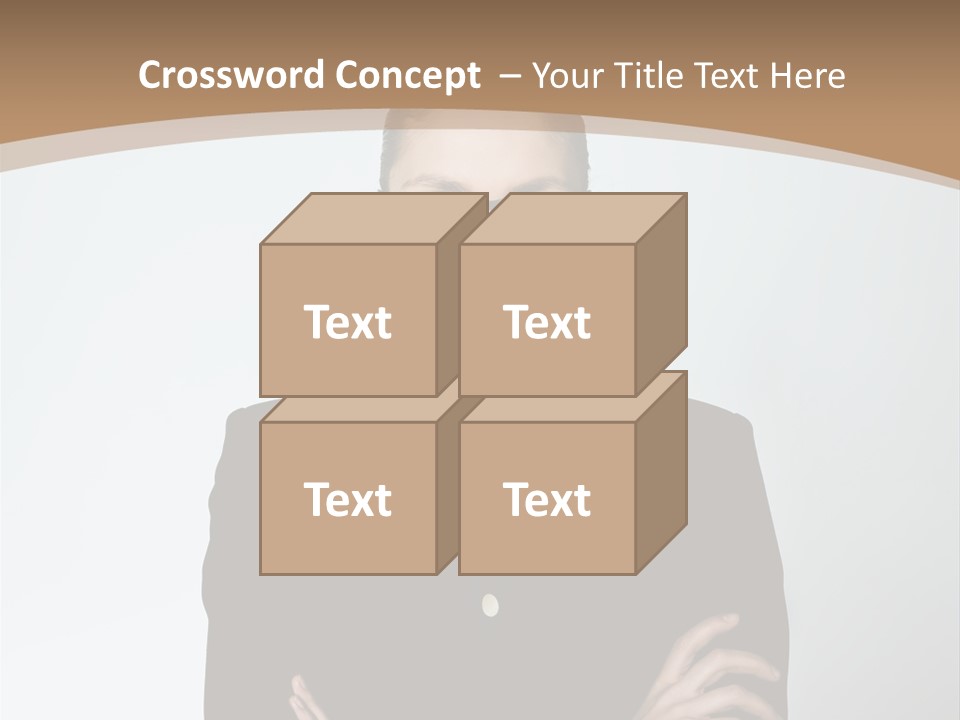 A Woman In A Suit With A Clown Nose PowerPoint Template