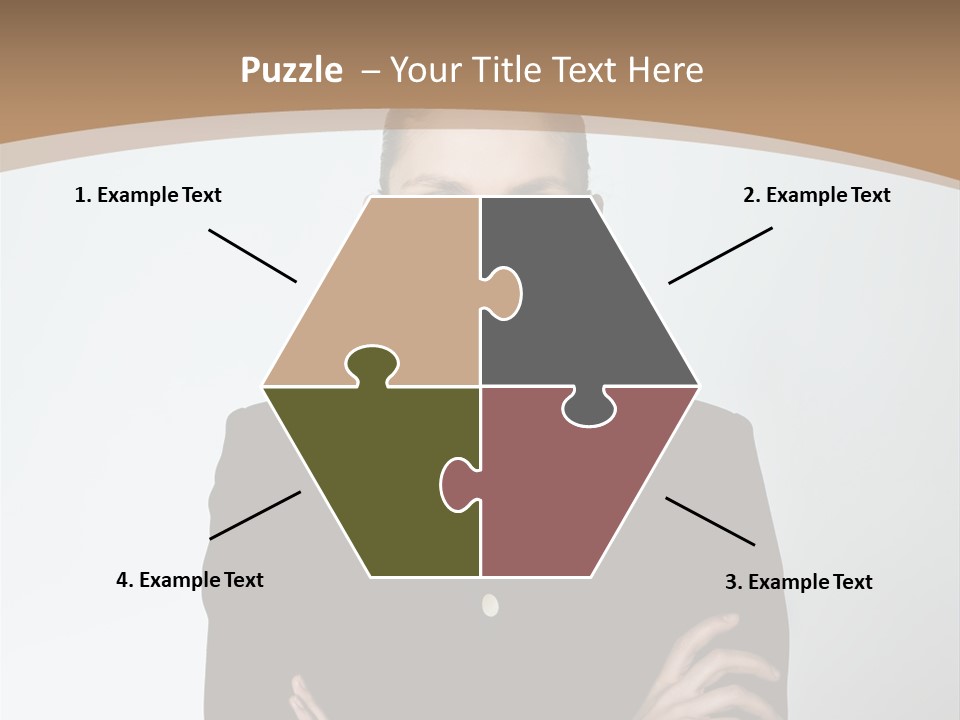 A Woman In A Suit With A Clown Nose PowerPoint Template