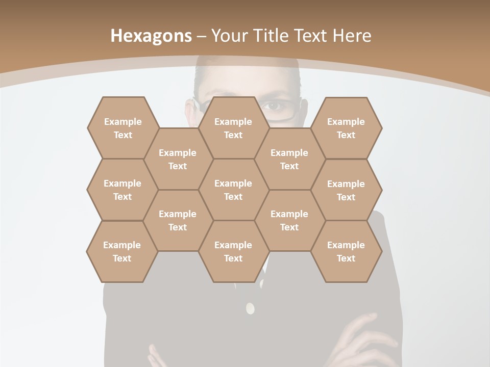 A Woman In A Suit With A Clown Nose PowerPoint Template