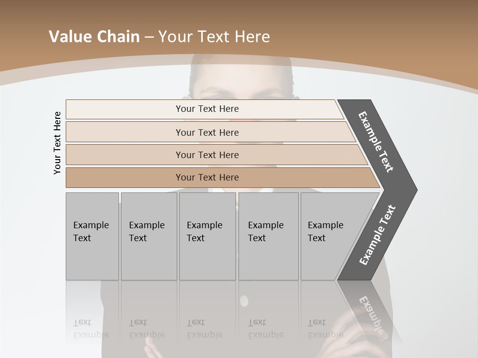 A Woman In A Suit With A Clown Nose PowerPoint Template