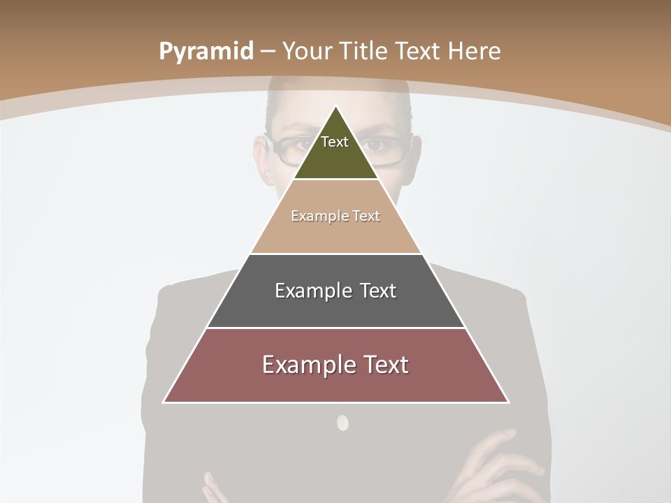 A Woman In A Suit With A Clown Nose PowerPoint Template