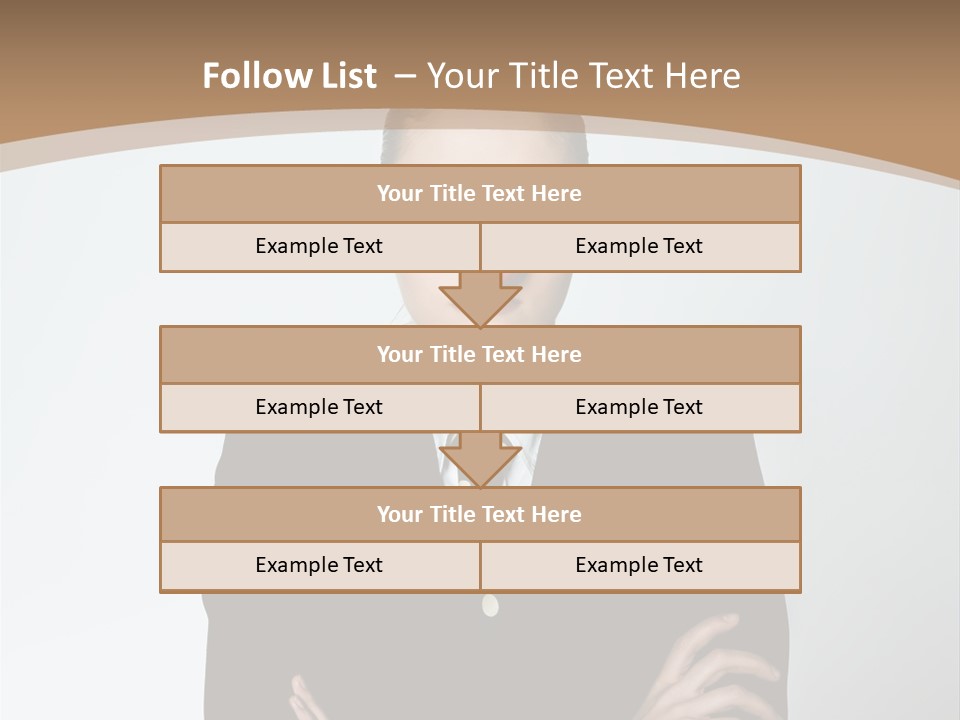 A Woman In A Suit With A Clown Nose PowerPoint Template