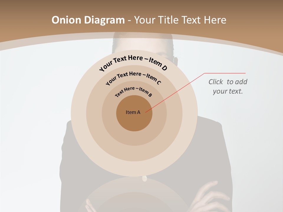 A Woman In A Suit With A Clown Nose PowerPoint Template