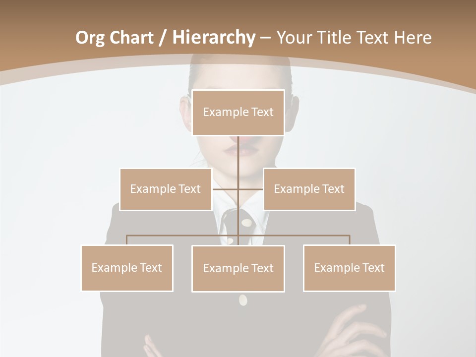 A Woman In A Suit With A Clown Nose PowerPoint Template