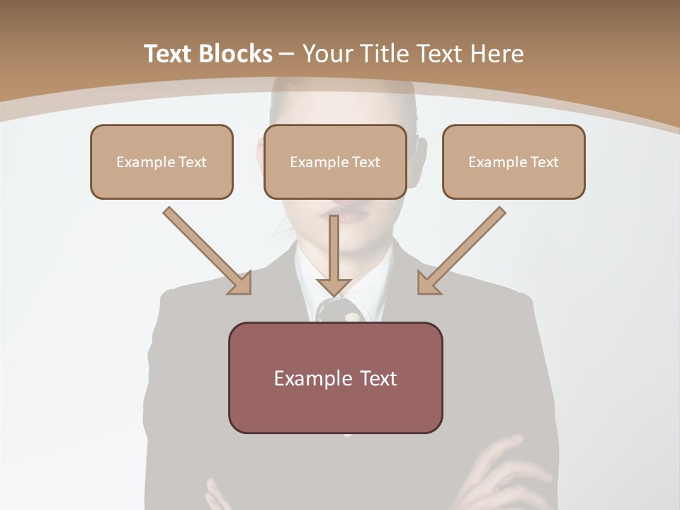 A Woman In A Suit With A Clown Nose PowerPoint Template