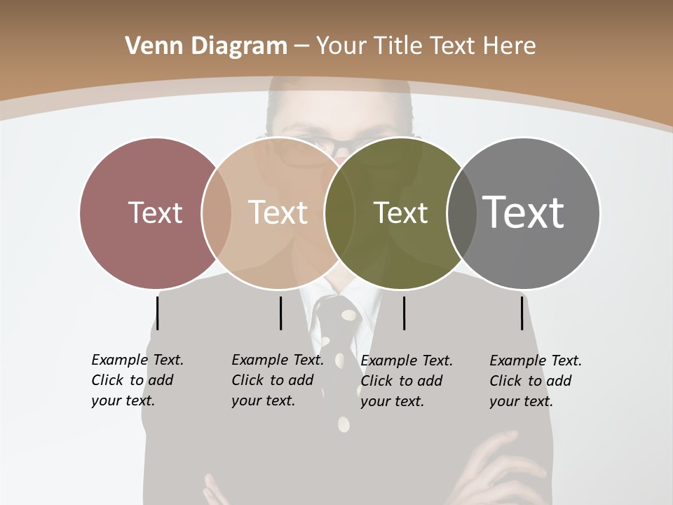 A Woman In A Suit With A Clown Nose PowerPoint Template