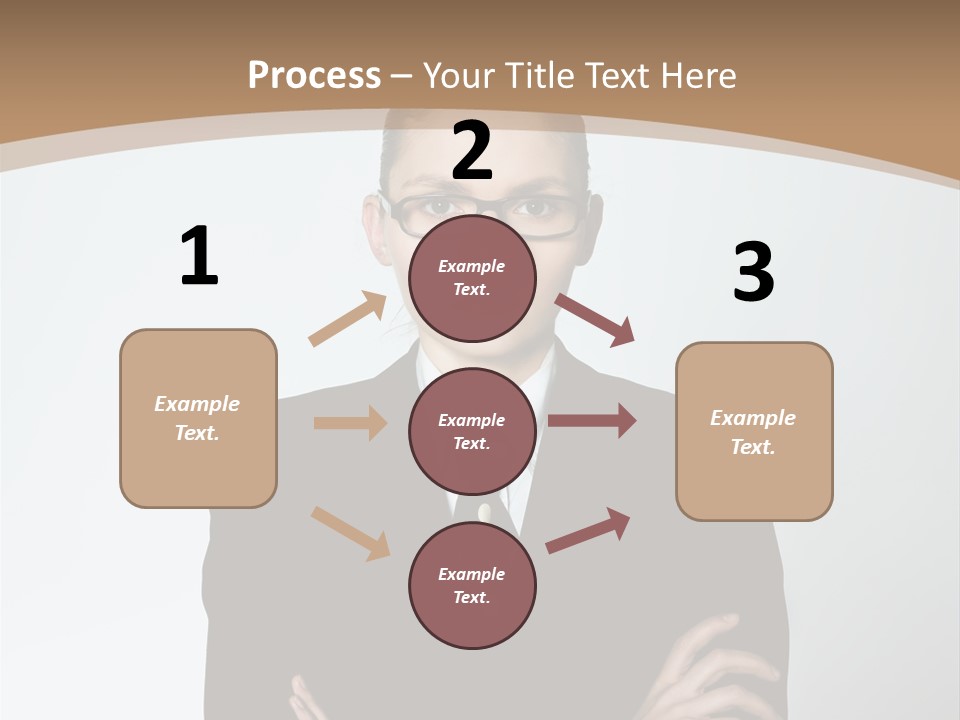 A Woman In A Suit With A Clown Nose PowerPoint Template