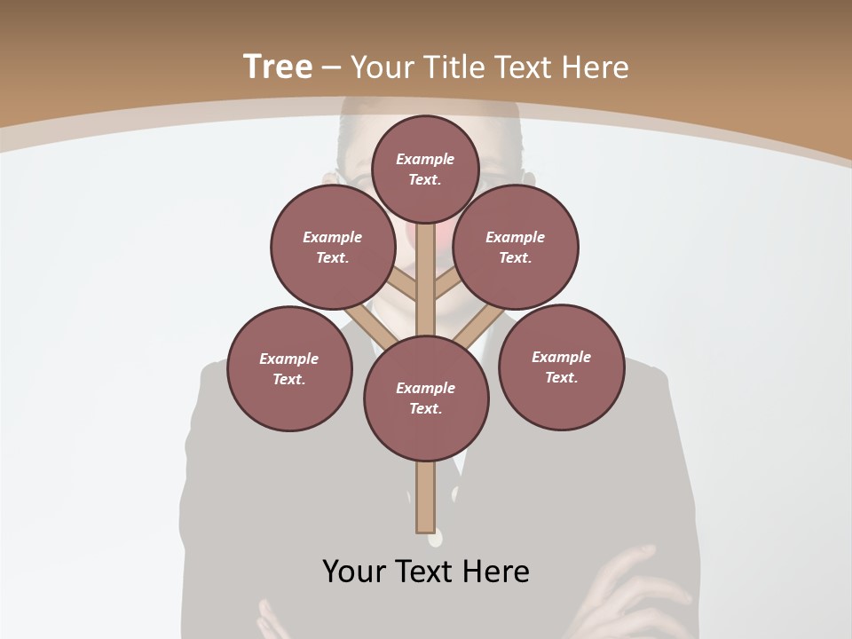 A Woman In A Suit With A Clown Nose PowerPoint Template