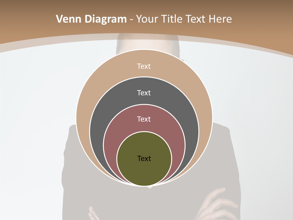 A Woman In A Suit With A Clown Nose PowerPoint Template