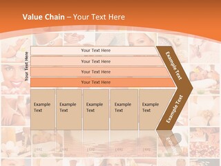 A Collage Of Photos With A Woman's Face In The Center PowerPoint Template