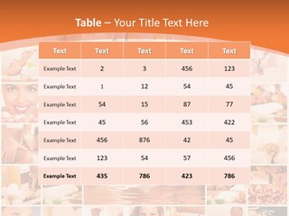 A Collage Of Photos With A Woman's Face In The Center PowerPoint Template