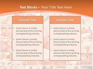 A Collage Of Photos With A Woman's Face In The Center PowerPoint Template